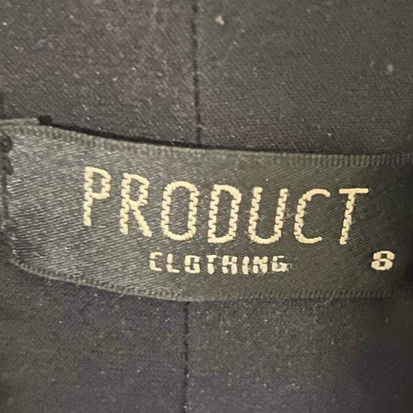 Product vintage 90s fluffy long black button up coat women’s size 4. - Picture 3 of 3